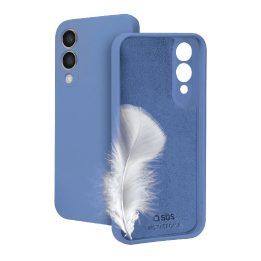 Dėklas telefonui mėlynas silikoninis lengvas Samsung Galaxy S25 Edge SBS