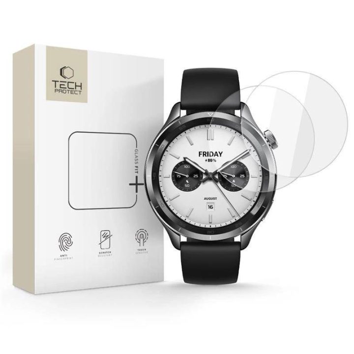 Grūdintas stiklas laikrodžiui Xiaomi Watch S4, skaidrus, 2 vnt.,