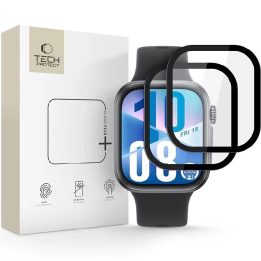 Apsauginis stiklas juodas laikrodžiui Huawei Watch Fit 3/4, 2 vnt.,
