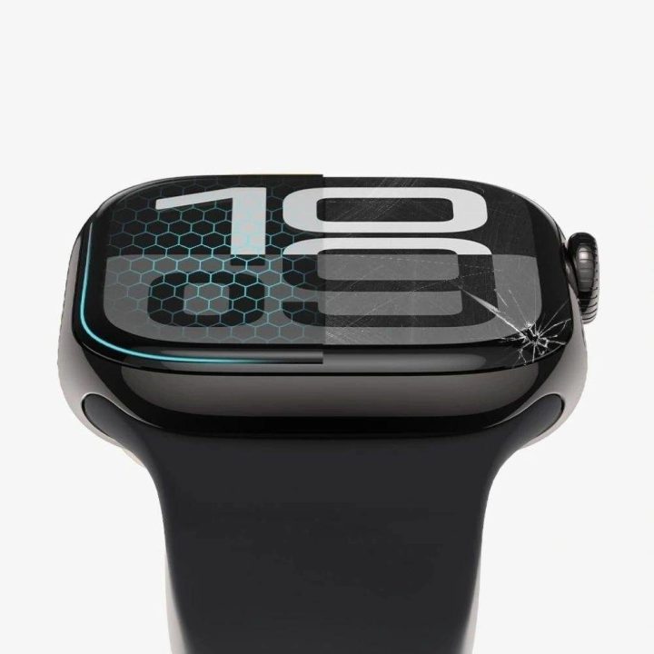 Apsauginis stiklas juodas hibridinis 47 mm laikrodžiui Garmin Forerunner, 2 vnt.,