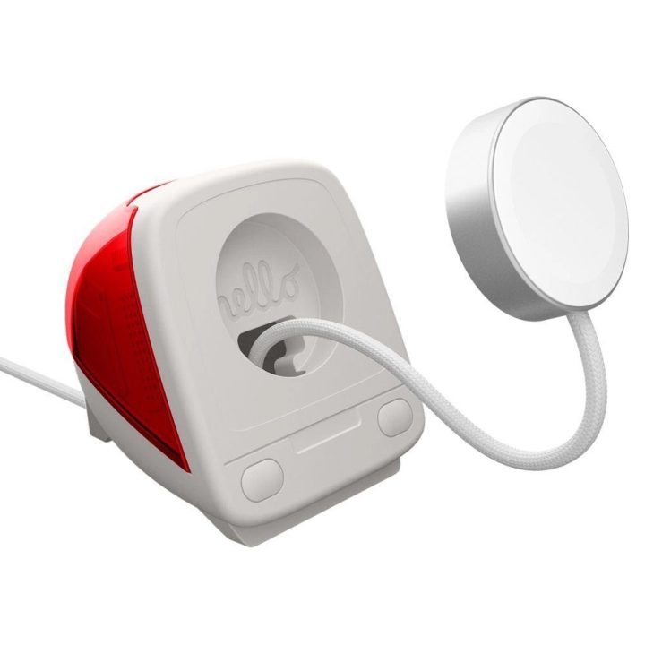 Laikiklis laikrodžiui Apple Watch, raudonas plastikinis, Spigen