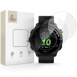Grūdintas stiklas laikrodžiui Garmin Forerunner 55, skaidrus, 2 vnt.,