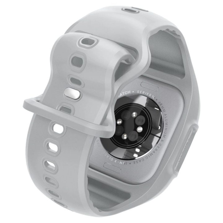 Dirželis laikrodžiui pilkas silikoninis 46 mm Apple Watch Spigen