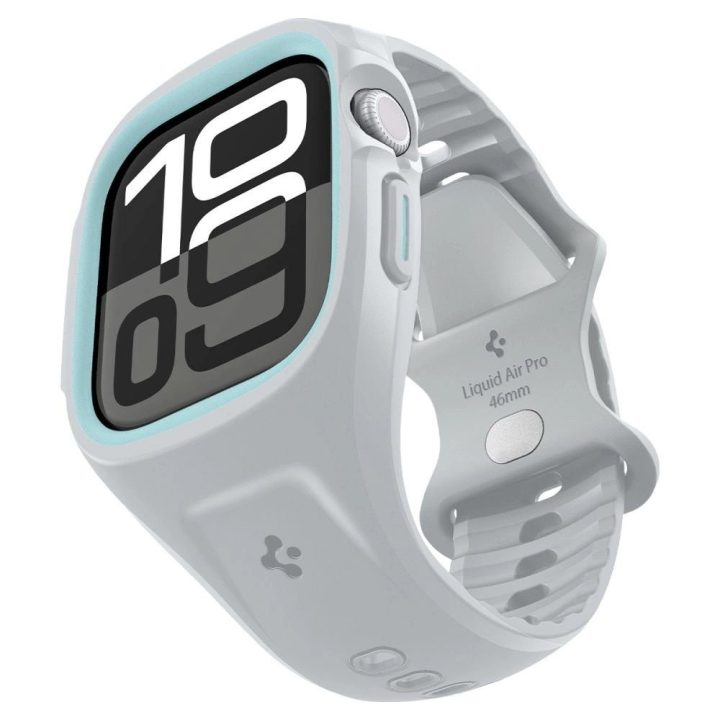 Dirželis laikrodžiui pilkas silikoninis 46 mm Apple Watch Spigen