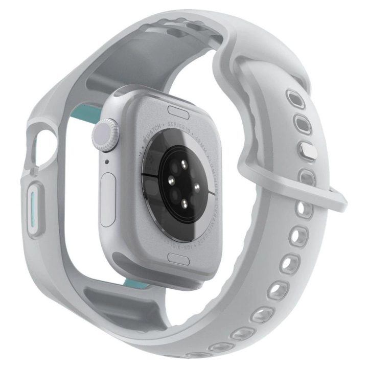 Dirželis laikrodžiui pilkas silikoninis 46 mm Apple Watch Spigen