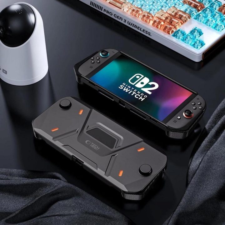 Dėklas konsolei juodas atsparus smūgiams Nintendo Switch 2