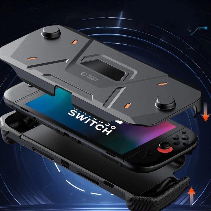Dėklas konsolei juodas atsparus smūgiams Nintendo Switch 2