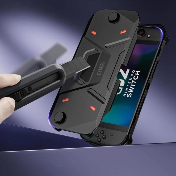 Dėklas konsolei juodas atsparus smūgiams Nintendo Switch 2