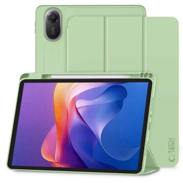 Planšetės dėklas žalias su rašiklio laikikliu Xiaomi Redmi Pad 2 11.0