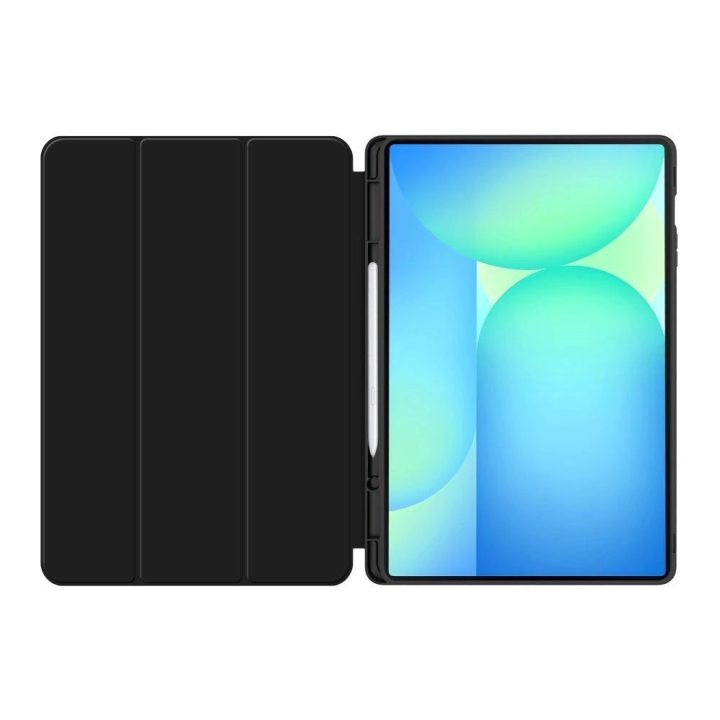 Dėklas planšetei juodas su rašiklio laikikliu Samsung Galaxy Tab S10 FE+ TechProtect