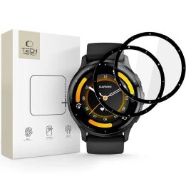 Apsauginis stiklas laikrodžiui juodas hibridinis 2 vnt. Garmin Venu 3