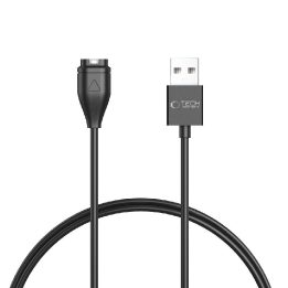 Įkrovimo laidas juodas 1 m Garmin laikrodžiui su USB-A