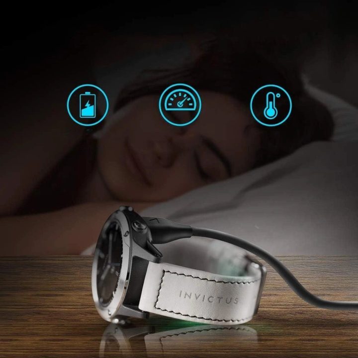 Įkrovimo laidas juodas 1 m Garmin laikrodžiui su USB-A