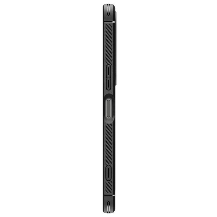 Dėklas telefonui juodas atsparus smūgiams Sony Xperia 1 VII Spigen