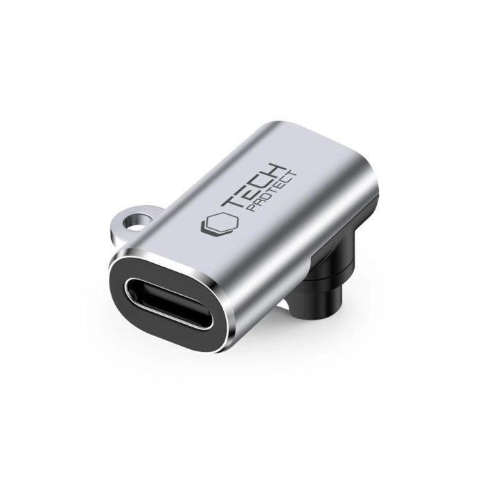 Adapteris pilkas USB-C kampinis Garmin laikrodžiui