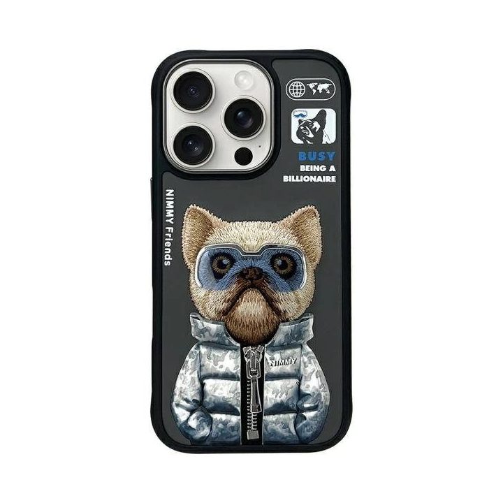 Telefono dėklas juodas atsparus smūgiams iPhone 16 Pro Nimmy