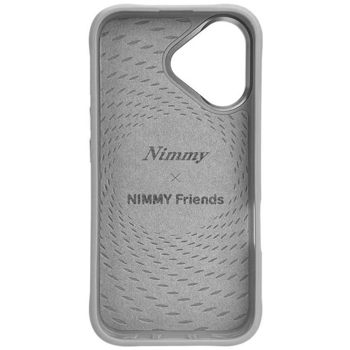 Dėklas telefonui pilkas su magnetiniu laikikliu ir katino dizainu Nimmy