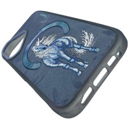 Dėklas telefonui mėlynas su magnetu ir MagSafe iPhone 16 Nimmy