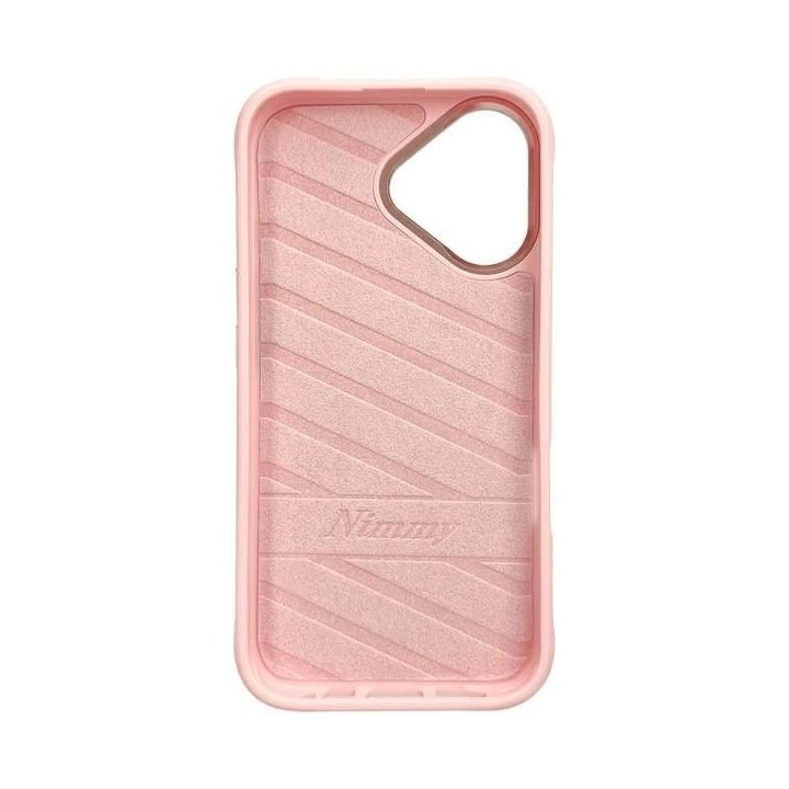 Dėklas telefonui rožinis su katės piešiniu iPhone 16 Nimmy