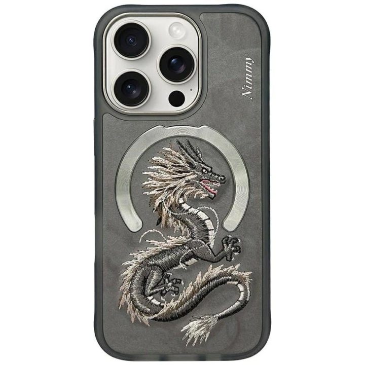 Dėklas telefonui pilkas su MagSafe iPhone 16 Pro Nimmy