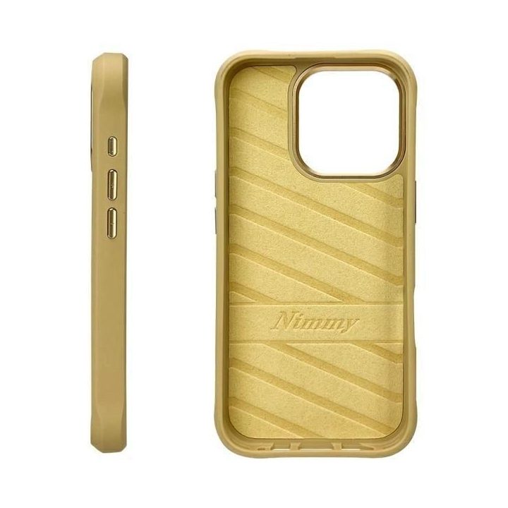 Dėklas telefonui žalsvas silikoninis su katės dizainu iPhone 16 Pro Max Nimmy