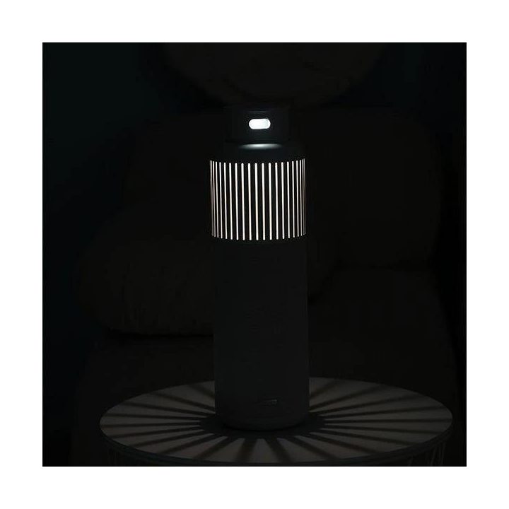 Bluetooth kolonėlė sidabrinė su LED apšvietimu HiFuture