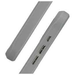 Dėklas telefonui pilkas silikoninis smūgiams atsparus iPhone 16 Pro Max Nimmy