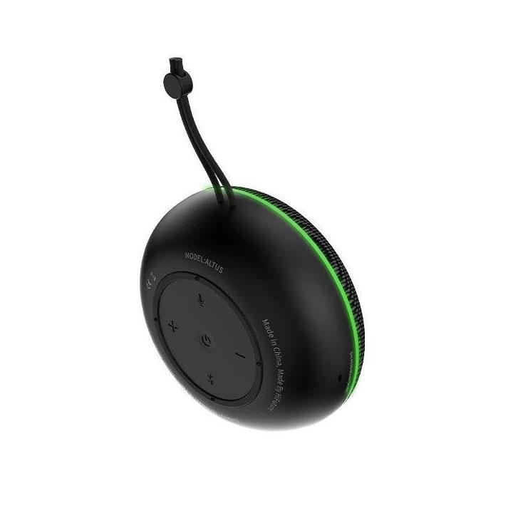 Nešiojama juoda Bluetooth“ kolonėlė su dirželiu HiFuture Altus