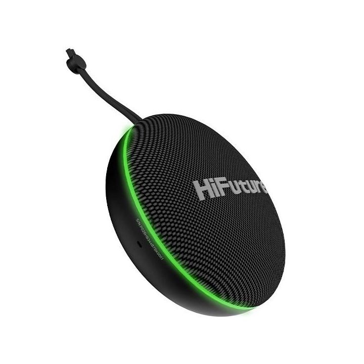 Nešiojama juoda Bluetooth“ kolonėlė su dirželiu HiFuture Altus