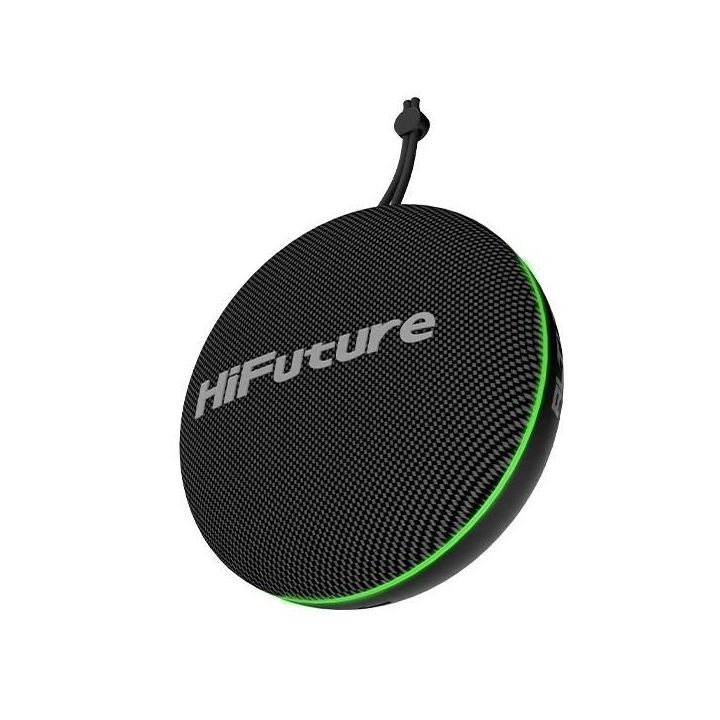 Nešiojama juoda Bluetooth“ kolonėlė su dirželiu HiFuture Altus