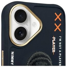 Dėklas telefonui juodas atsparus smūgiams iPhone 16 Nimmy