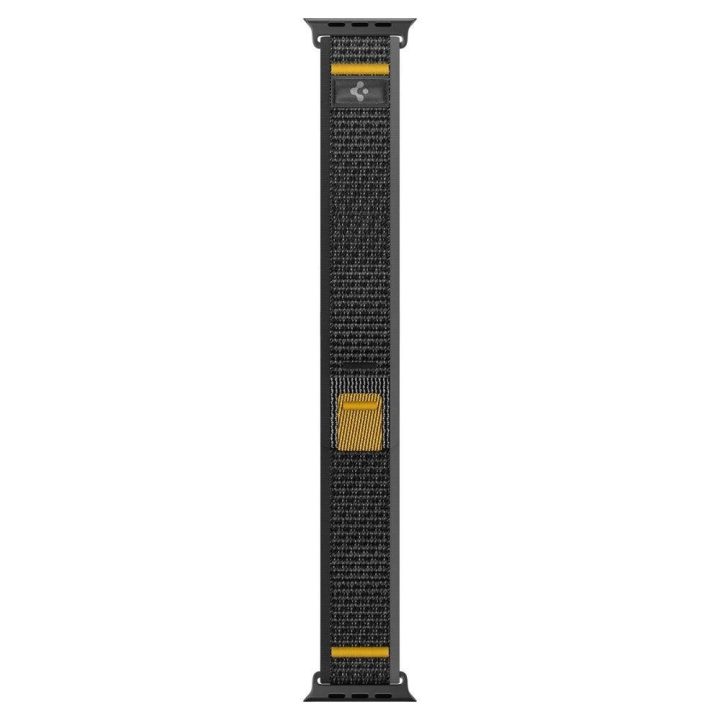 Dirželis laikrodžiui juodas nailoninis sportui Apple Watch 44–49 mm Spigen
