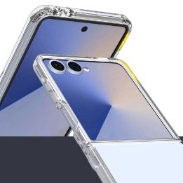 Dėklas skaidrus telefonui Samsung Galaxy Z Flip 7 su apsauga