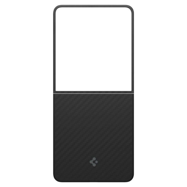 Dėklas telefonui juodas aramidinis Samsung Galaxy Z Flip 7 Spigen