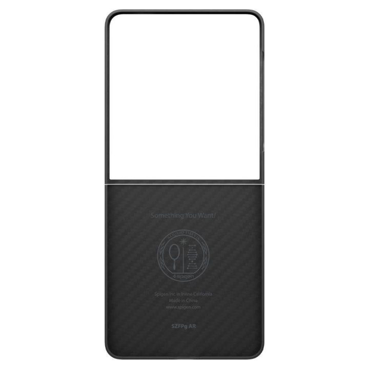 Dėklas telefonui juodas aramidinis Samsung Galaxy Z Flip 7 Spigen