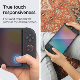 Grūdintas stiklas ekranui Nintendo Switch 2“ – skaidrus, 2 vnt., Spigen