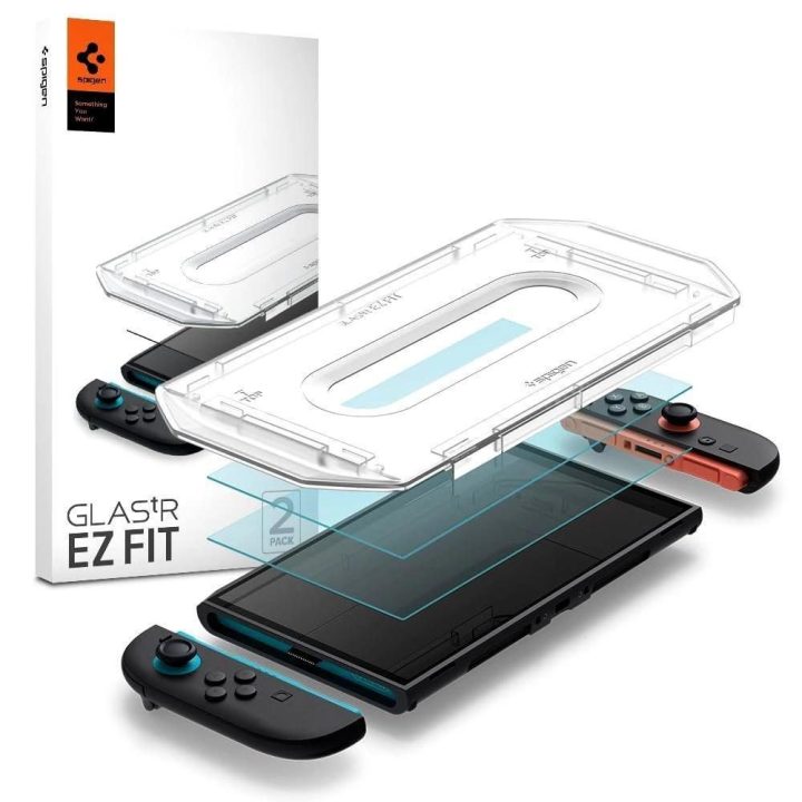 Grūdintas stiklas ekranui Nintendo Switch 2“ – skaidrus, 2 vnt., Spigen