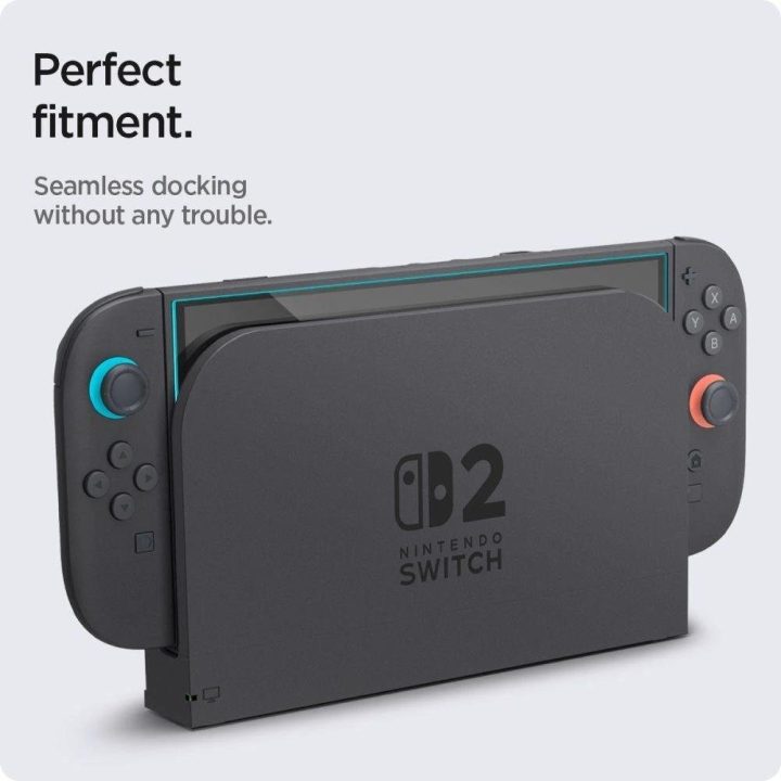 Grūdintas stiklas ekranui Nintendo Switch 2“ – skaidrus, 2 vnt., Spigen
