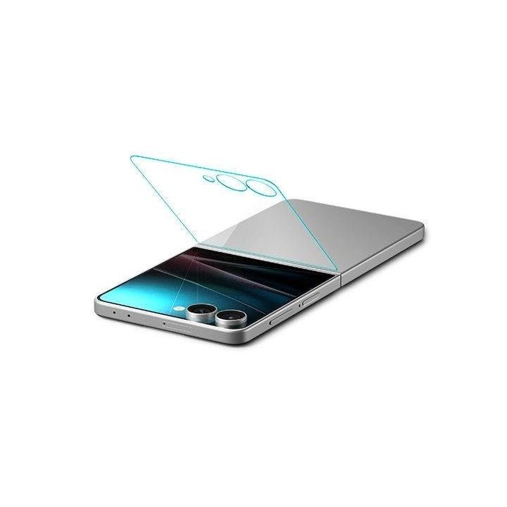 Grūdintas stiklas telefonui skaidrus 2 vnt. Samsung Galaxy Z Flip 7 Spigen