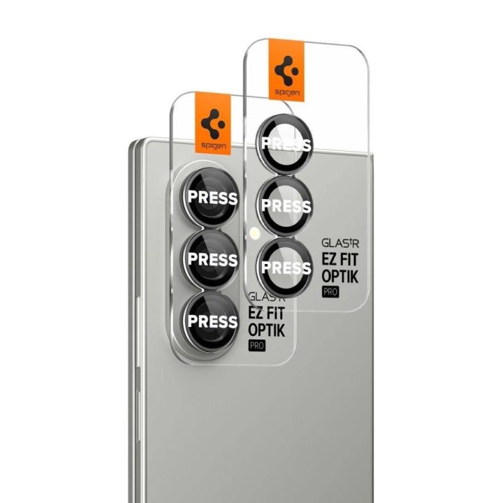 Kameros stikliuko apsauga juoda Samsung Galaxy Z Fold 7 Spigen