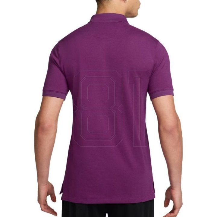 Polo marškinėliai vyrams violetiniai medvilniniai FC Barcelona Nike