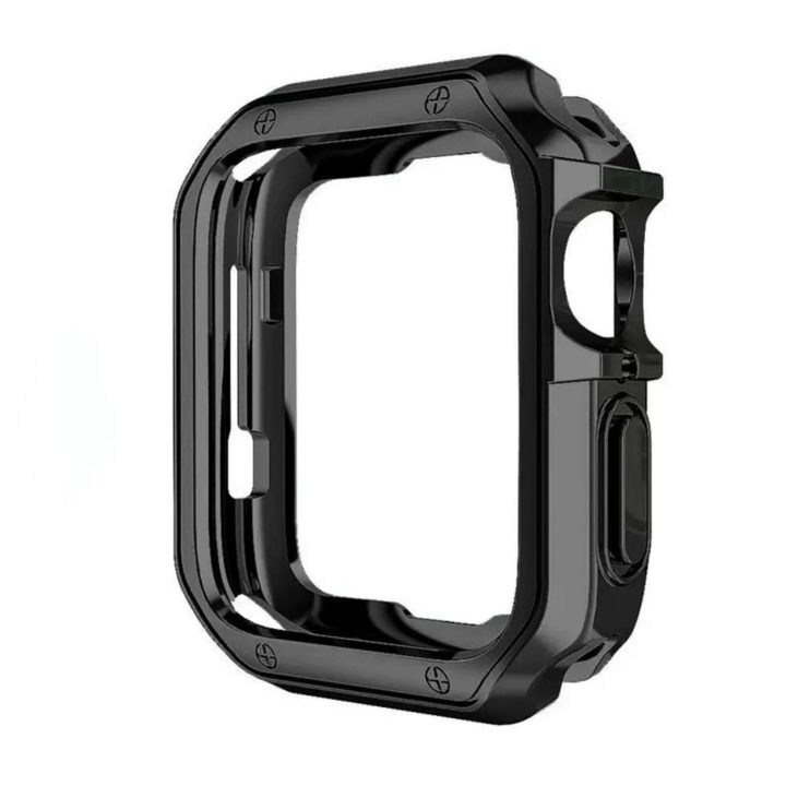 Dėklas laikrodžiui Apple Watch 40 mm juodas atsparus smūgiams Soft Strong