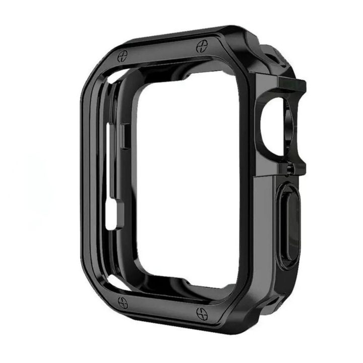 Apsauginis juodas dėklas laikrodžiui Apple Watch 42 mm (Series 10) plastikinis