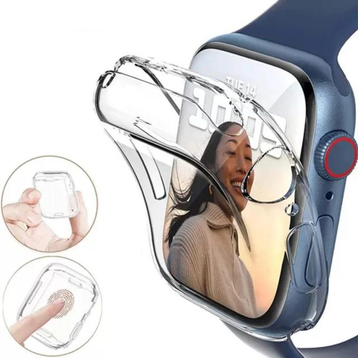 Apsauginis dėklas laikrodžiui Apple Watch 40mm skaidrus plastikinis