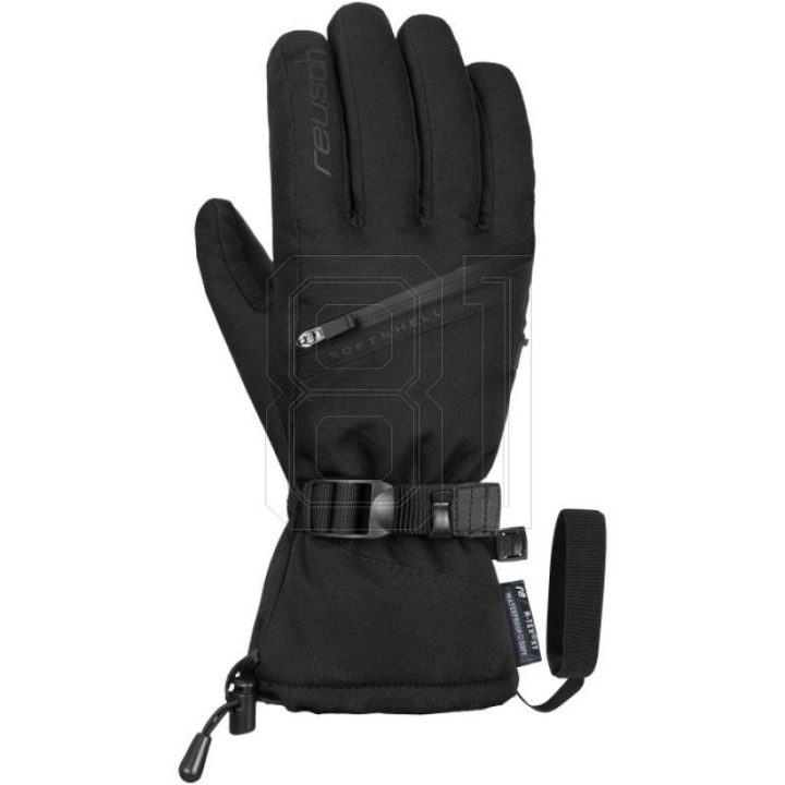 Slidinėjimo pirštinės juodos su R-TEX XT membrana Reusch