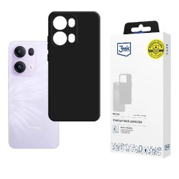Dėklas telefonui juodas matinio silikono Oppo Reno 13 Pro
