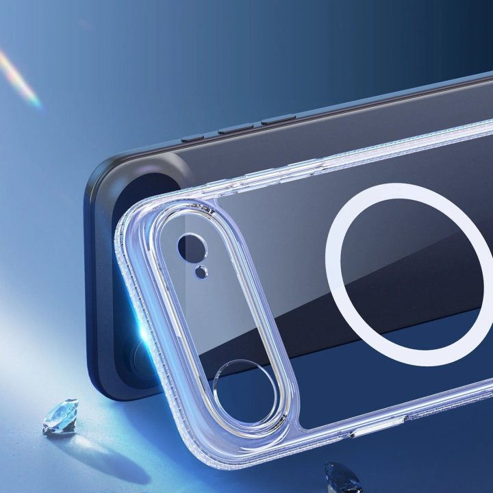 Dėklas telefonui skaidrus su MagSafe iPhone 17 Air Clin Mag