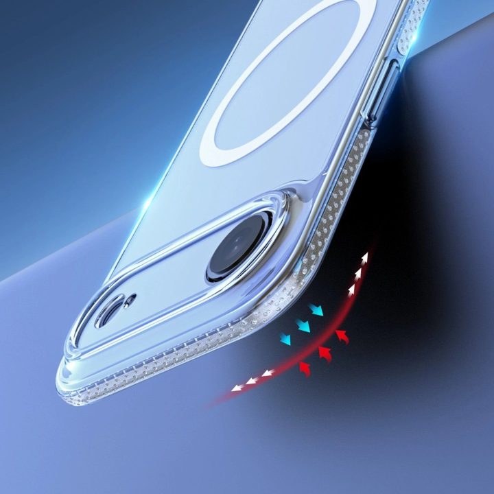 Dėklas telefonui skaidrus su MagSafe iPhone 17 Air Clin Mag