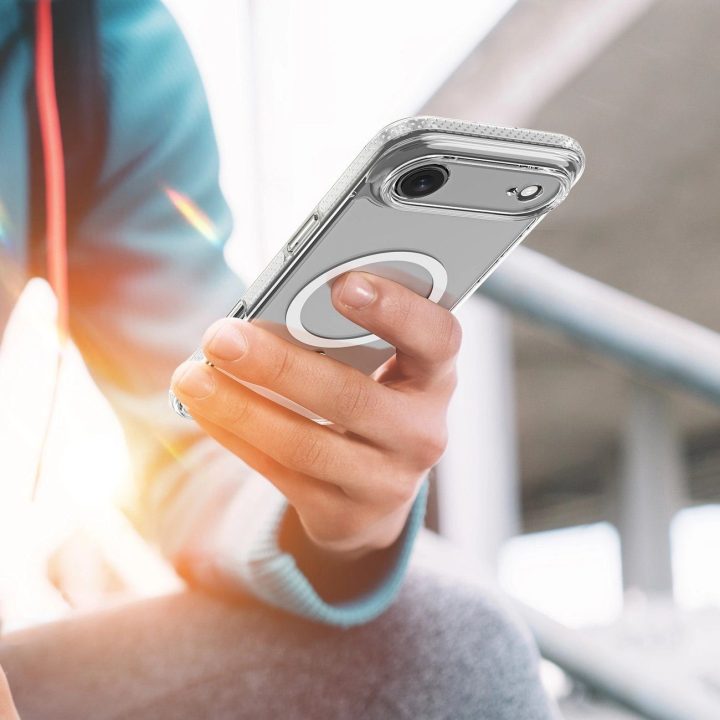 Dėklas telefonui skaidrus su MagSafe iPhone 17 Air Clin Mag