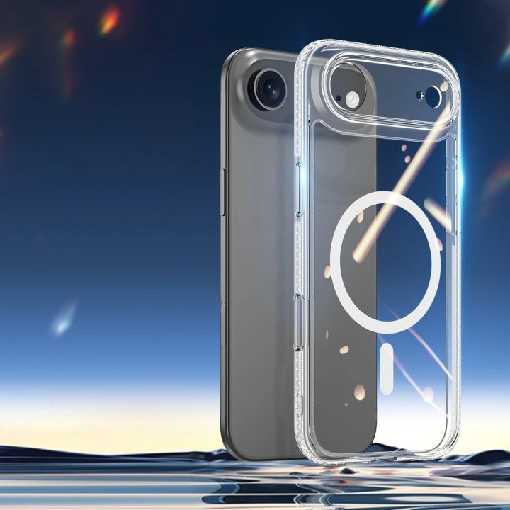Dėklas telefonui skaidrus su MagSafe iPhone 17 Air Clin Mag